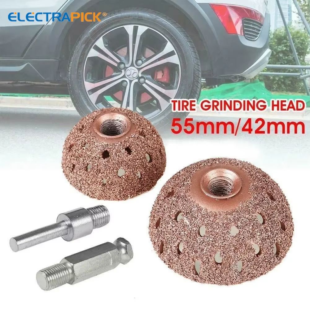 42mm/55mm Car Auto Tire Repair Tools Grinder Wheel Grinding Head Ball ...