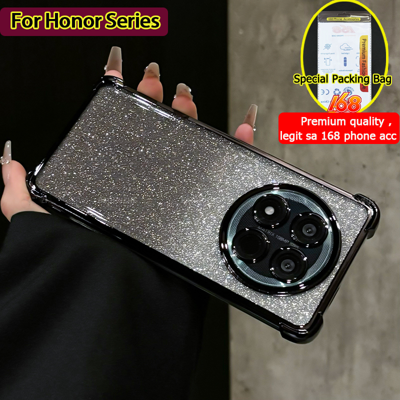 Honor X9C X9B X9A 5G Case Honor X9C Smart Case Clear Jelly Glitter