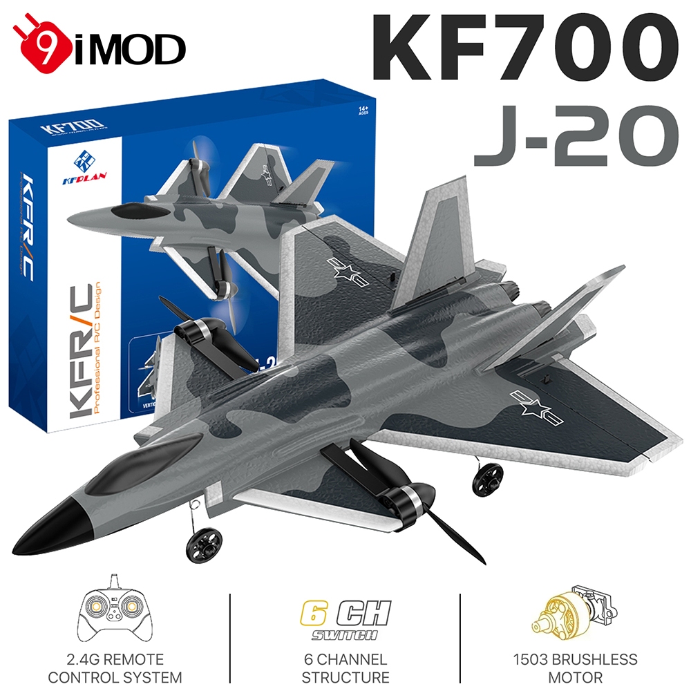 New KF700 2.4G 6ch J-20 Combat Aircraft Brushless Remote Controll ...