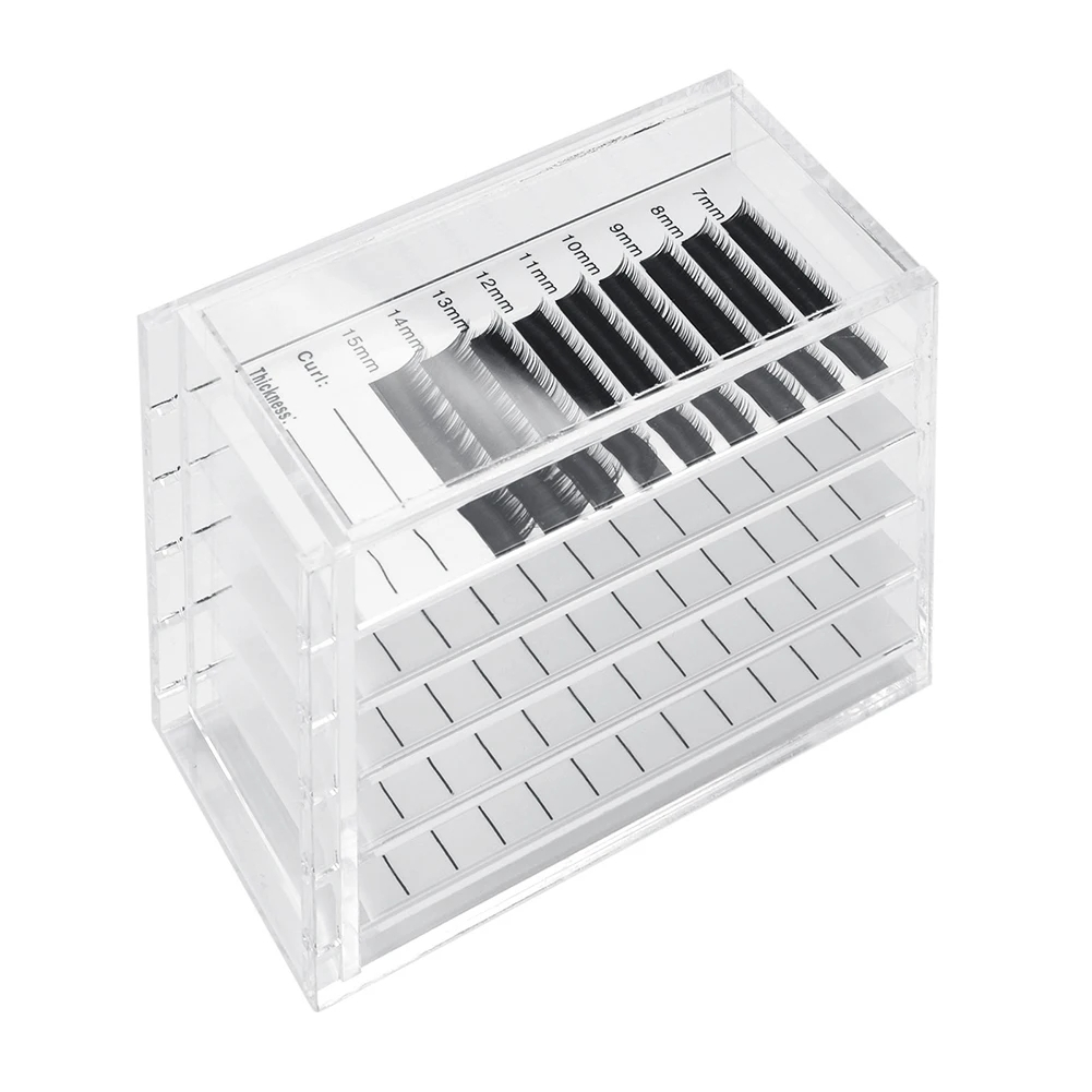 1pcs Eyelashes Storage Box Container 5 Layers Acrylic Pallet Grafting ...