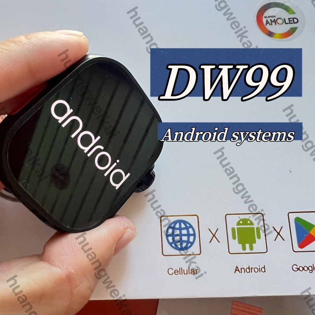 2025 AMOLED 4G sim card DW99 ultra 2 wifi smart watch rotating camera