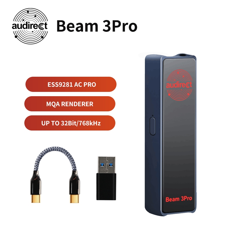 Beam 3Pro ESS9281AC Pro Decoder 3.5mmDAC Portable Amplifier DSD/MQA ...
