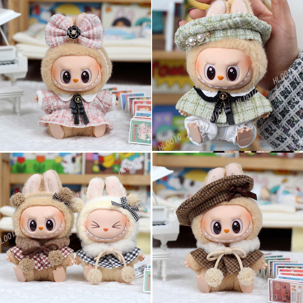 15cm 17cm Labubu clothes for Labubu V1 V2 little milan have a seat ...