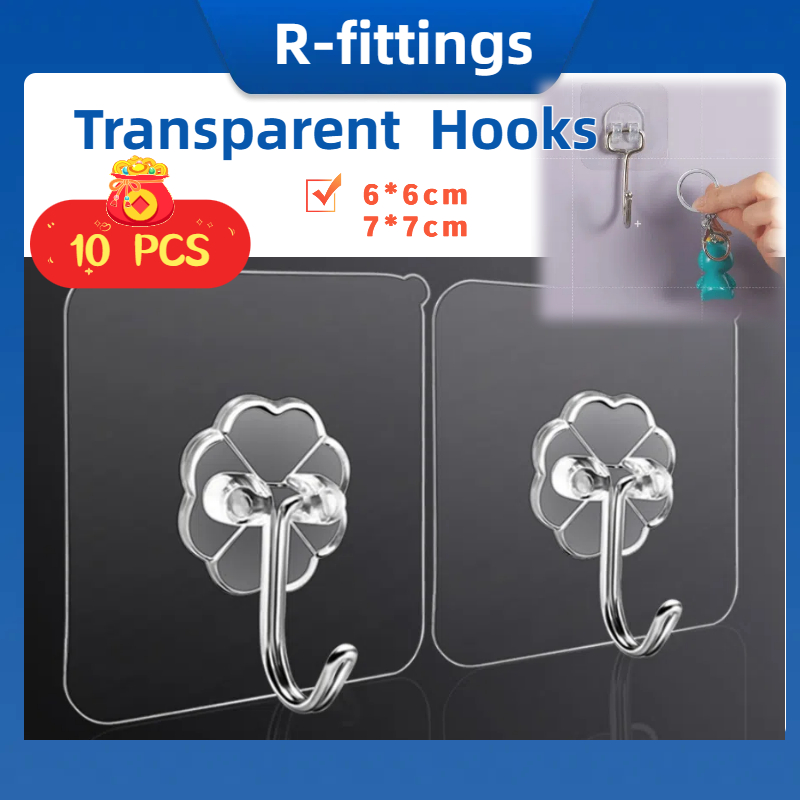 10 Pcs transparent Board Support Non-perforated Wardrobe Partition ...