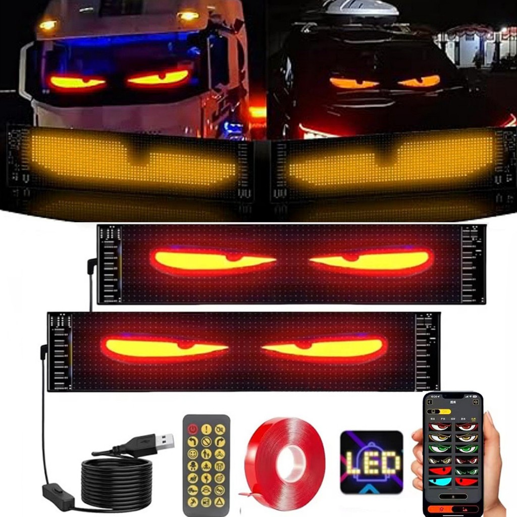 Multilingual APP Programmable DIY Scrolling Advertising Sign LED Car ...