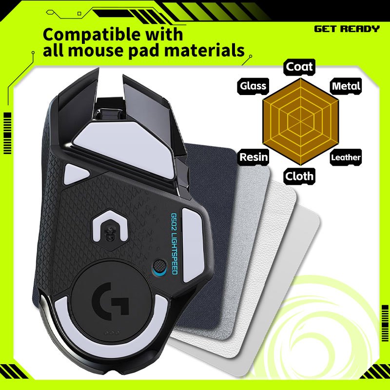 2Sets TALONGAMES Rounded Curved Edges Mouse Feet Skates Pads for ...