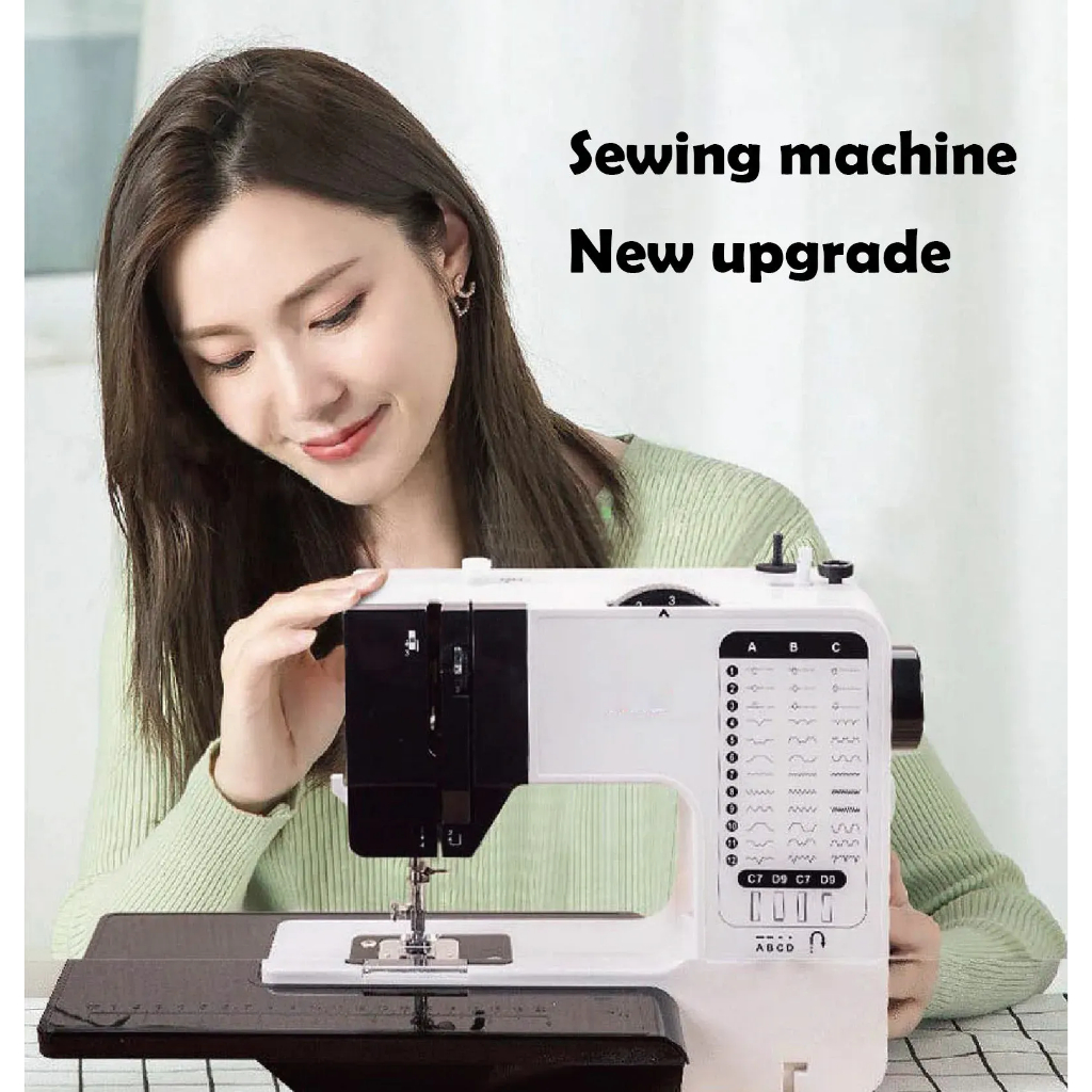 Mini Sewing Machine with Extension Table and Sewing Supplies Set Small ...