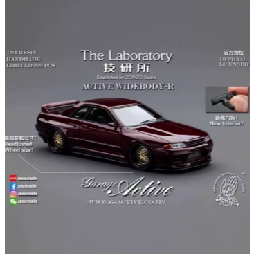 Zonzo 1/64 Studio Nissan GTR R32 Black resin car model | Shopee