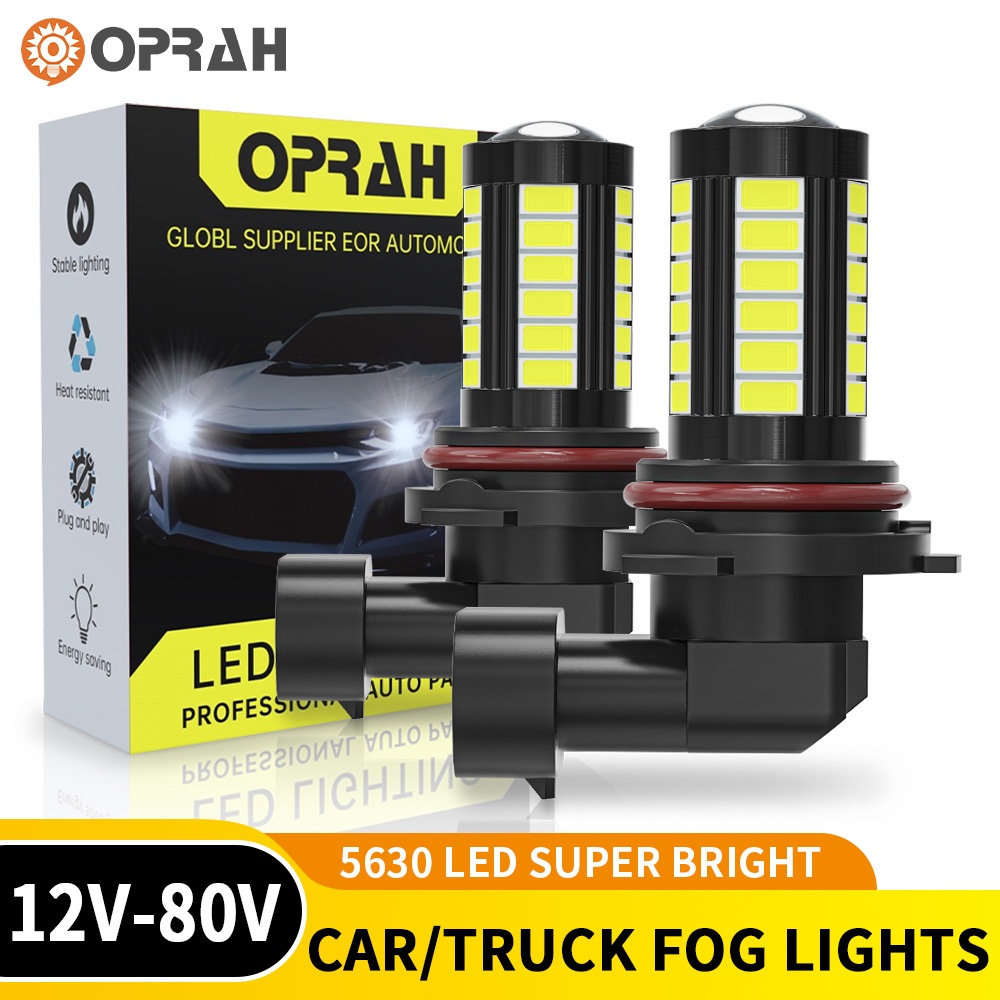 Oprah 2pcs Car LED Fog Light H11 LED Bulb HB3 HB4 Car Fog Light H7 9005 ...