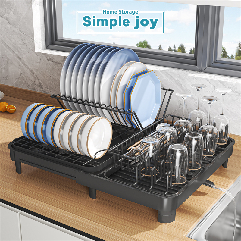 SimpleJoy Dish Drying Rack Multi-function Storage Kitchen Rack Storage ...