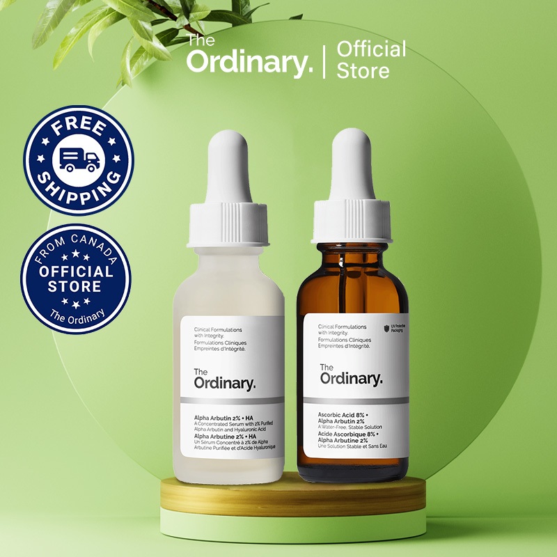 The Ordinary Dark Spot Remover Set Alpha Arbutin 2 Ha Ascorbic Acid