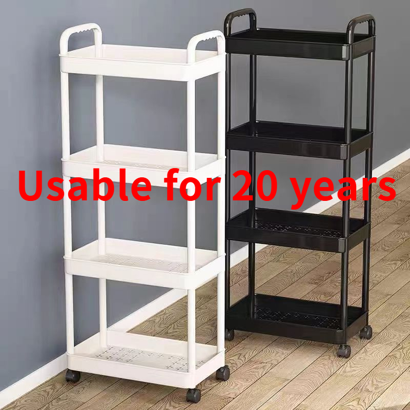 2/3/4/5 Layer Trolley Cart Organizer Storage Shelf Moving Rack With ...