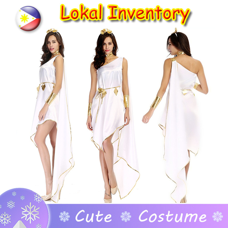 Vestido De Deusa Grega Feminino Traje Sexy Cleópatra Rainha Cosplay Halloween Carnaval Festa Fantasia I.262648709