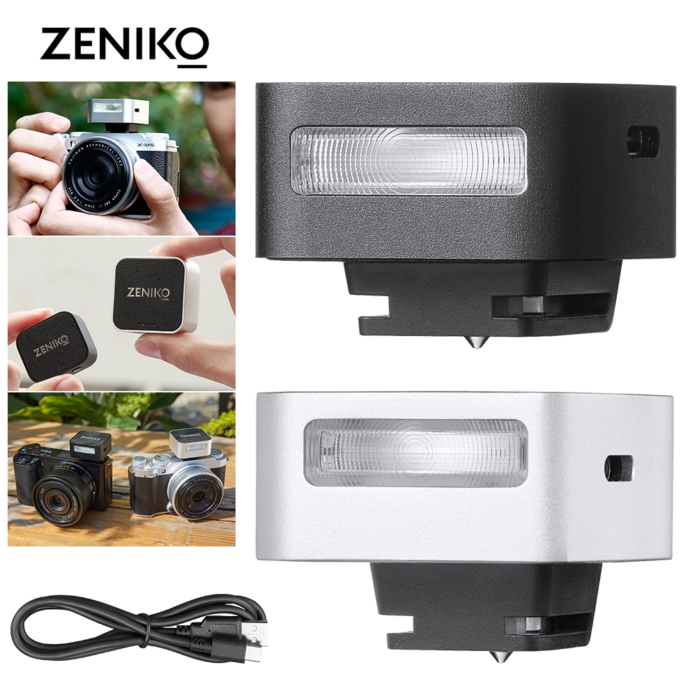ZENIKO ZF04/ZF08 Mini Portable Retro Camera Flash ZF04/ZF08Universal Hot Shoe Or Sony Canon Nikon Panasonic Olympus DSLR Camera
