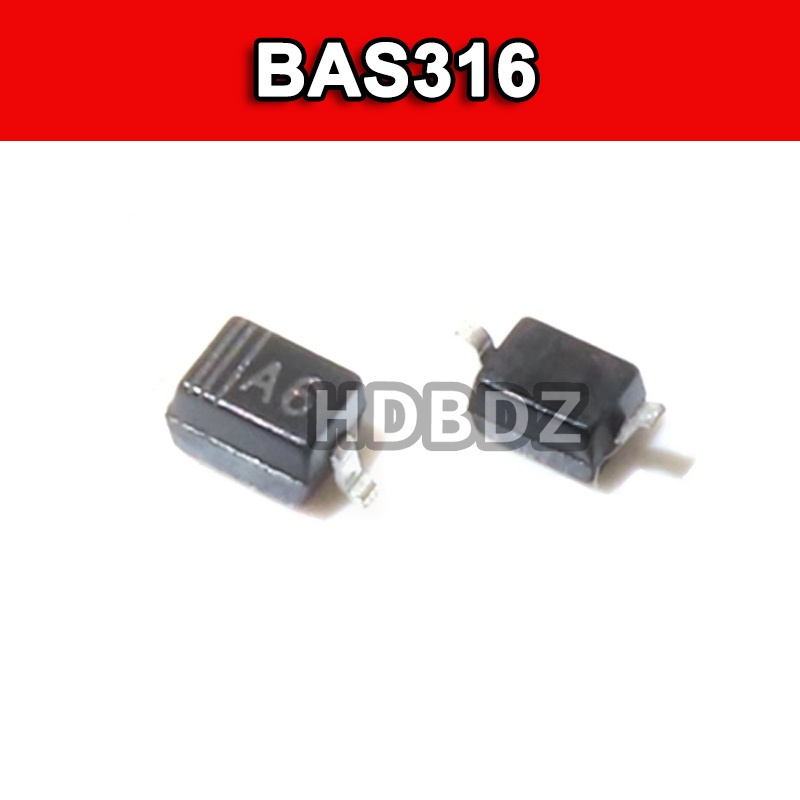 20~50PCS BAS316 SOD-323 A6 Switch Diode 100V 250mA IC SMD | Shopee ...