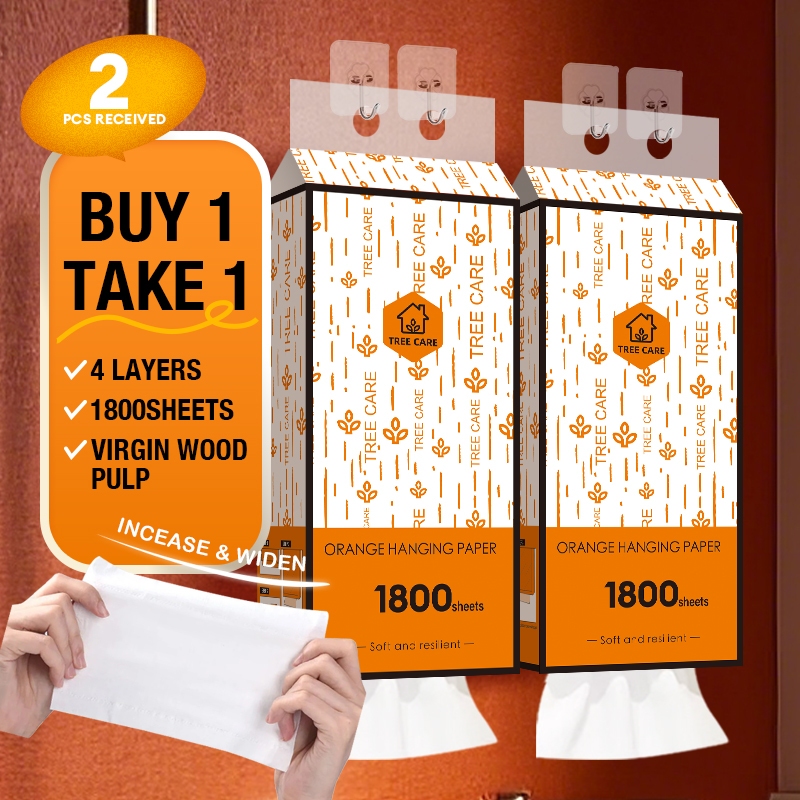 dreamlife01.ph 1800 sheets Orange Pull down tissue 【Buy 1 take 1】XL ...