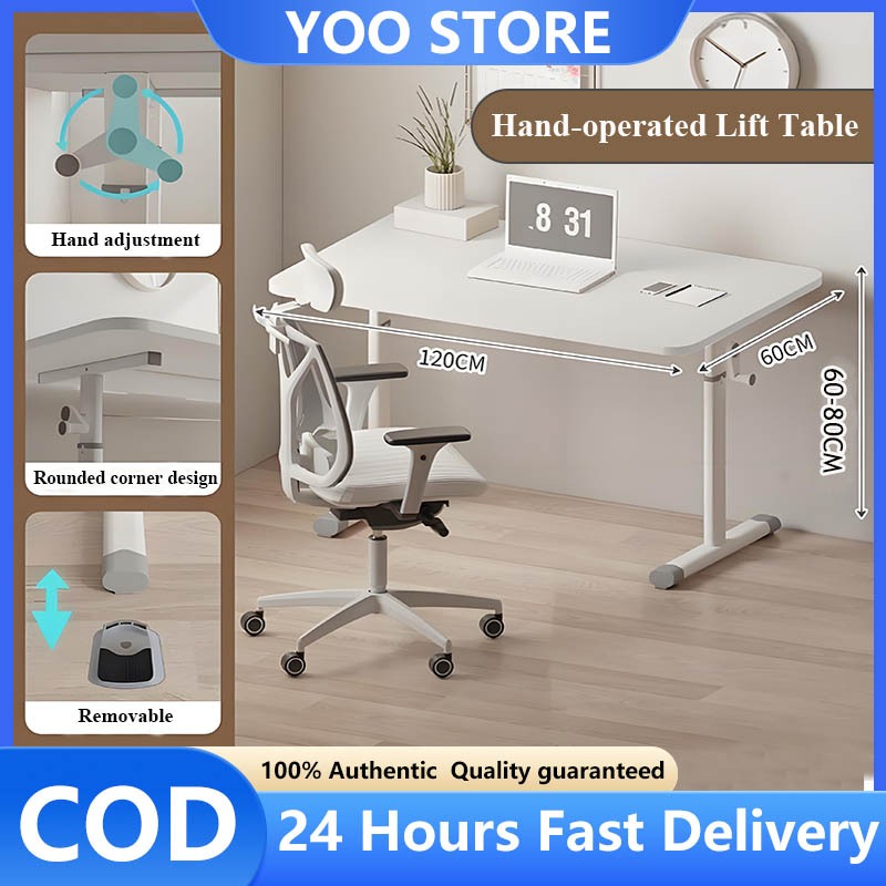 Liftable Laptop Table Multiple Adjustable Height Bedside Table Bed Desk ...