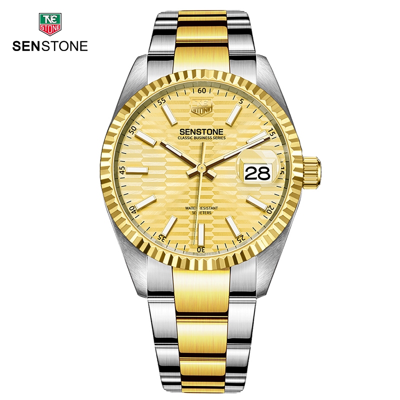 SENSTONE Watch for Men Original 5ATM Waterproof 316Solid Stainless ...