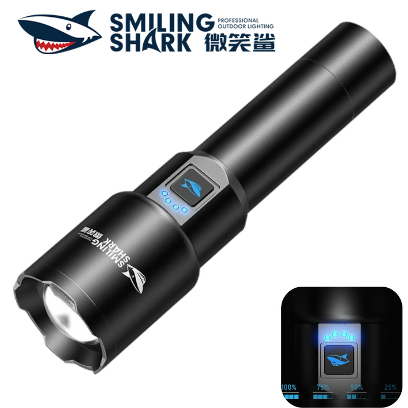Smiling Shark SD5225 Flashlight M80 10000LM Powerful Tactical Torch ...
