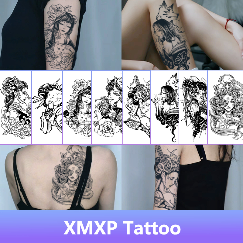 Geisha 15-araw na mga tattoo sticker na matibay na hindi tinatablan ng ...
