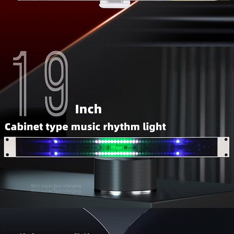 1U Double Row Audio Cabinet Music Rhythm Level Indicator Light 120 LED ...