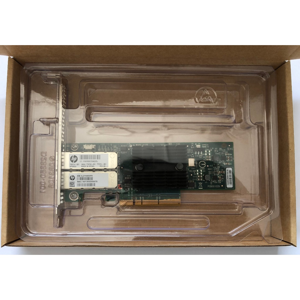 Scheda Di Rete Mellanox MCX312C-XCCT ConnectX-3 Pro 10GbE SFP+ Doppia Porta, Usata, Basso Profilo