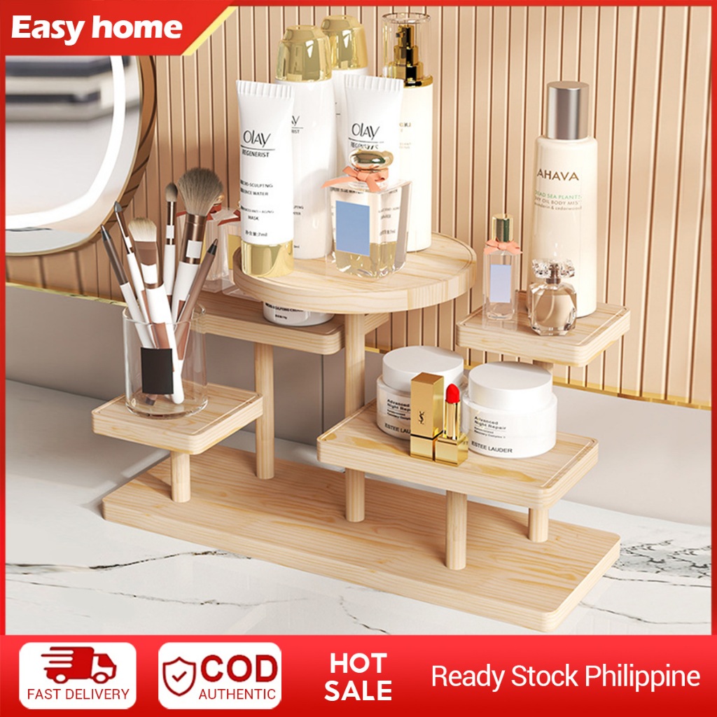 Wood Desktop Decorative Shelf Rack For Essential Oil Perfume Storage ...