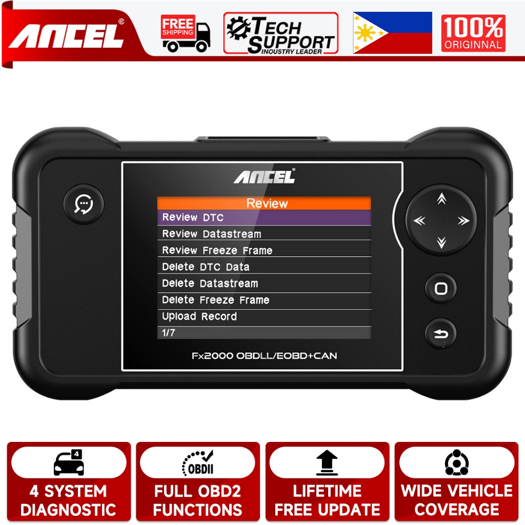 ANCEL FX2000 Advanced Automotive OBD2 Scanner Car Engine ABS SRS ...