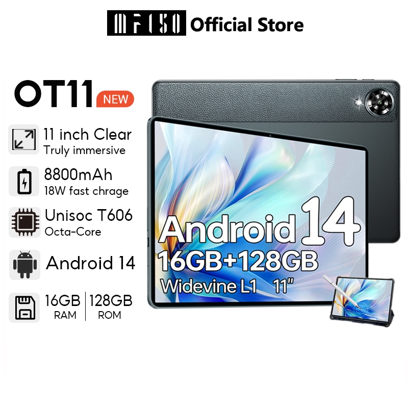 OUKITEL OT11 Android14 Tablet 11inch Crystal Clear Display 16GB+128GB ...