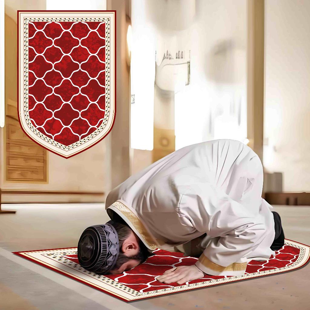 Muslim Prayer Rug Muslim Worship Carpet Extended Thick velvet Mat ...