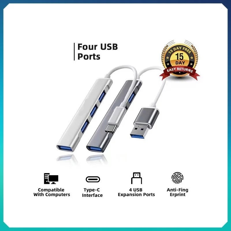 Zeus. USB 3.0 Hub 4 Ports High Speed Splitter Adapter Multi Expander ...