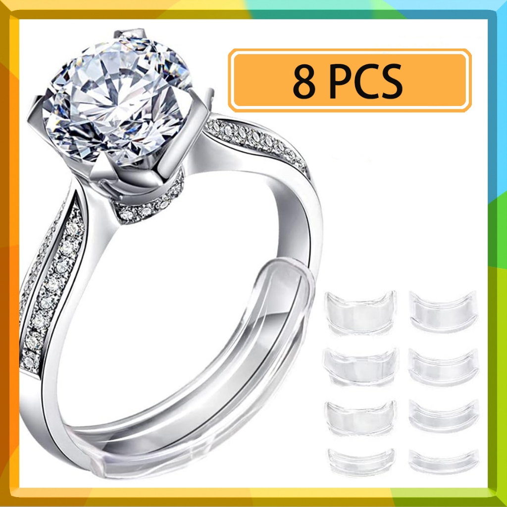 Ring Adjuster Invisible Ring Size Adjuster For Loose Rings Transparent Ring Guard Rings 4 Fit Clear Jewelry T 664276