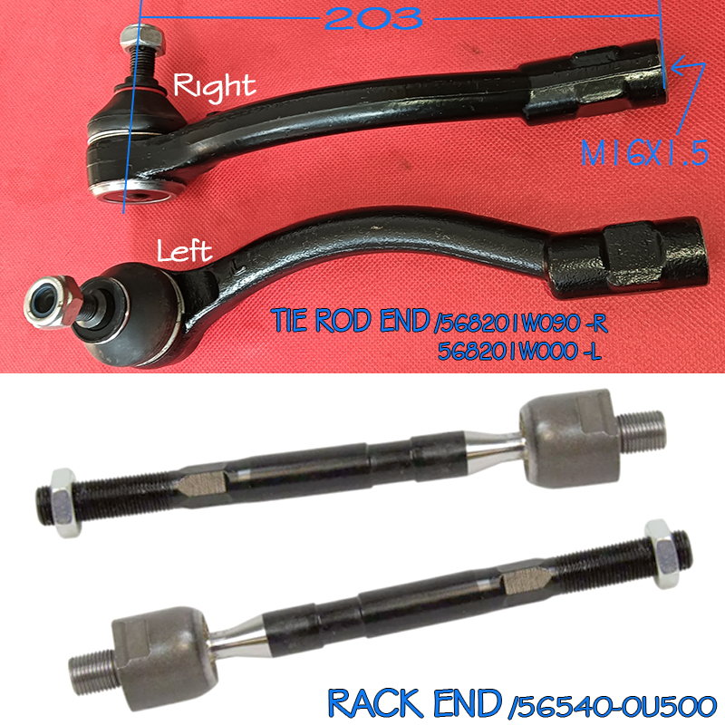 Kia rio 12-17 Hyundai Accent 11-20 Tie rod end / Rack end | Shopee ...