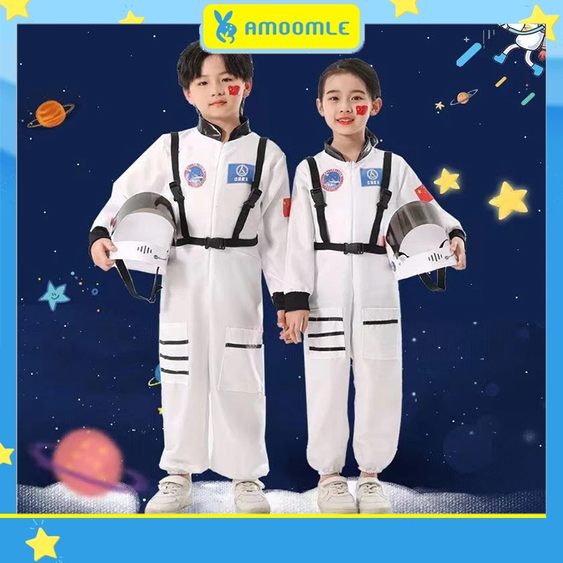 Astronaut Costume For Kids Boys Girl Spaceman Jumpsuit cosmonaut ...