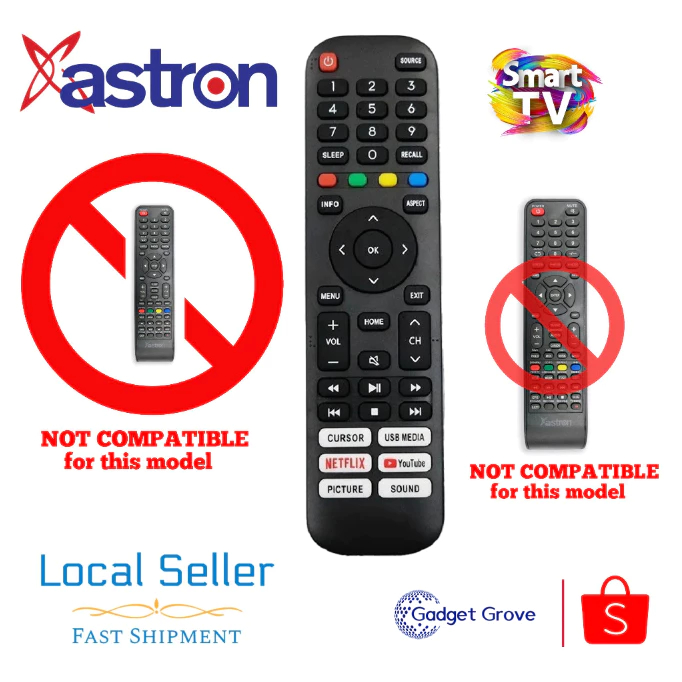 UNIVERSAL PENSONIC REMOTE CONTROL ANDROID TV Astron Smart TV Remote For ...