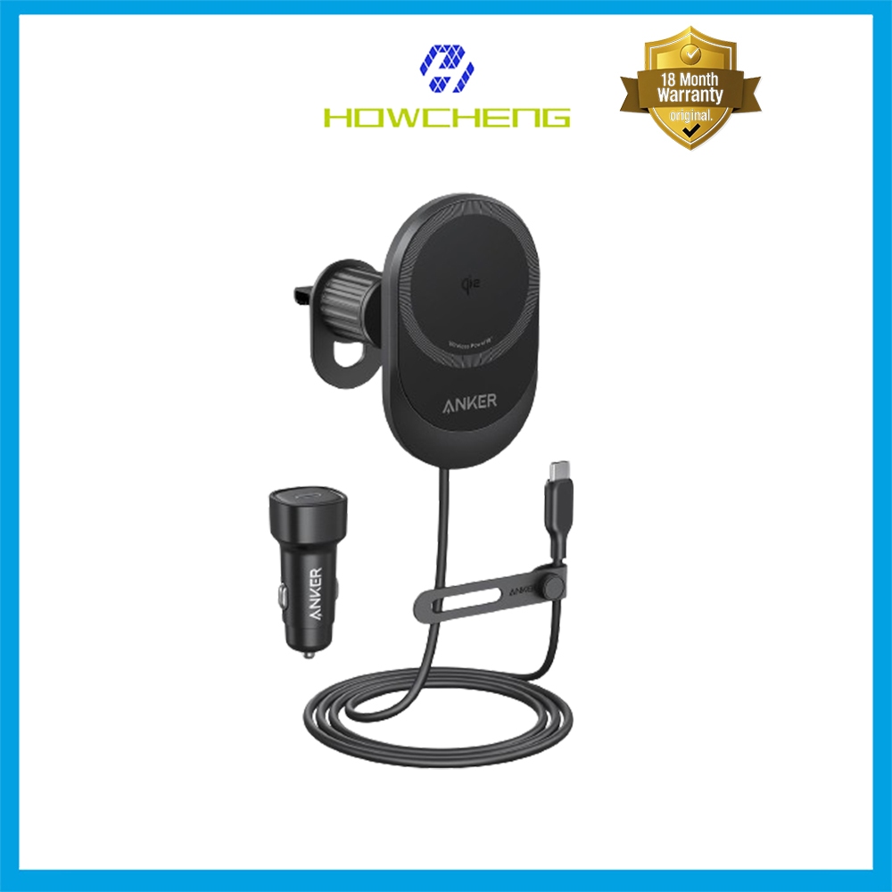 Anker Wireless Car Charger 15W Fast Charging for Phone 15/14 Series 360 ...