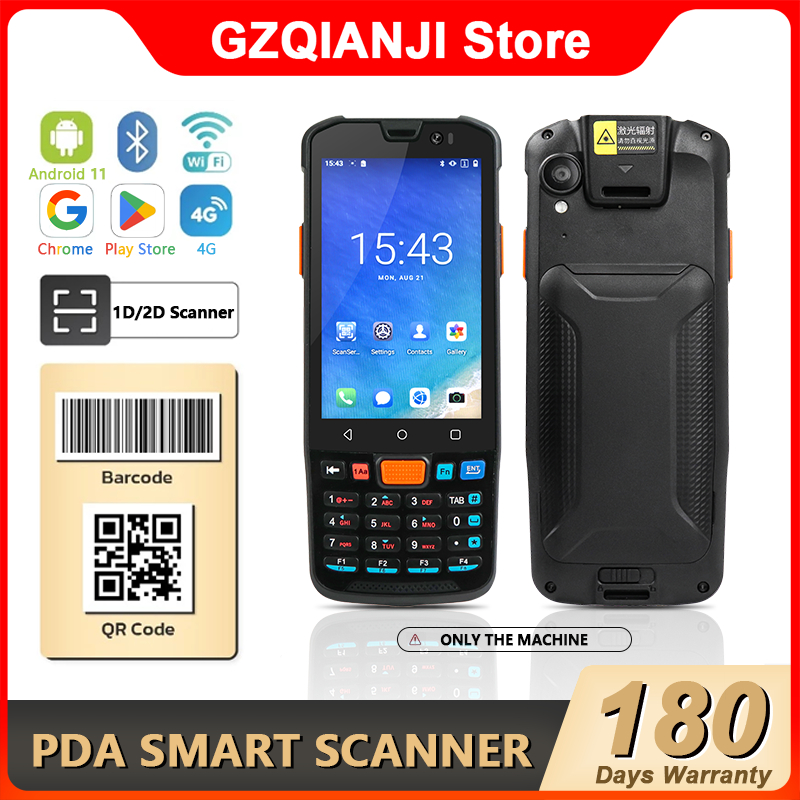 Android 11 Smart PDA Terminal 4GB+64GB 1D 2D Barcode Scanning Data ...