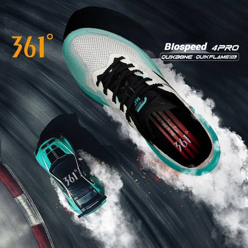 361 Degrees Biospeed 4 Pro Men Women Running Shoes Cushioning ...