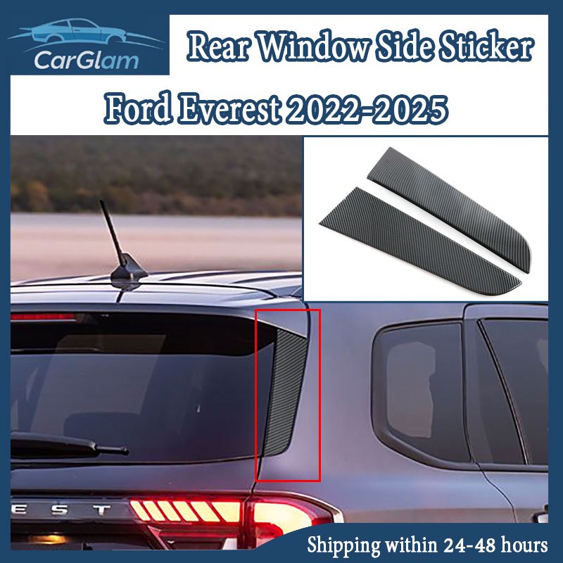 Ford Everest 2022-2025 Carbon Fiber Rear Window Side Sticker Automobile ...