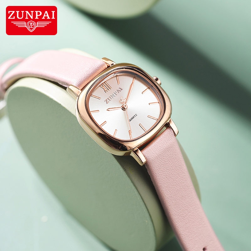 Leather Strap Branded Stylish Watch ZUNPAI Watch For Women