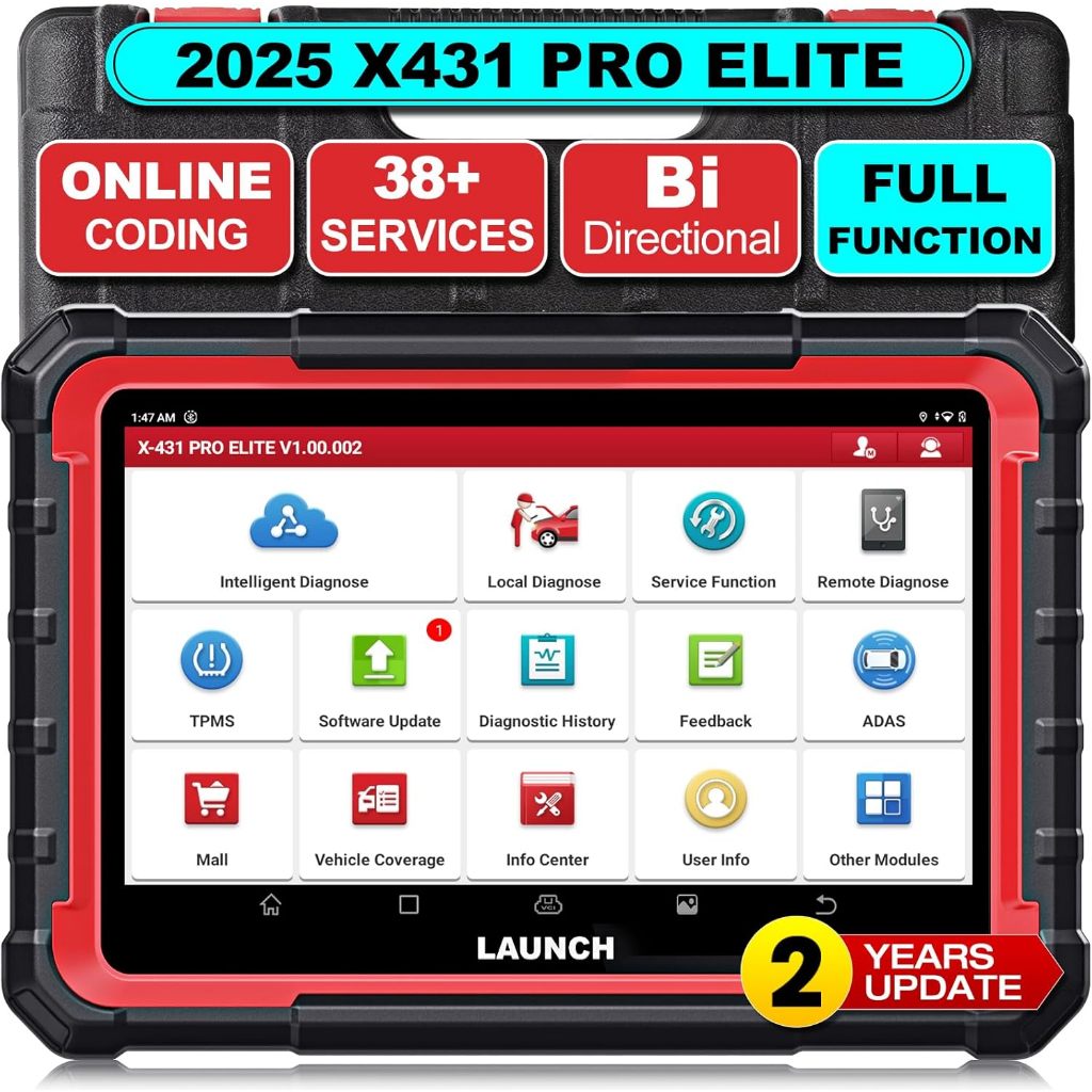 LAUNCH X431 PRO Elite OBD2 Scanner 2025 New Bidirectional Scan Tool ...