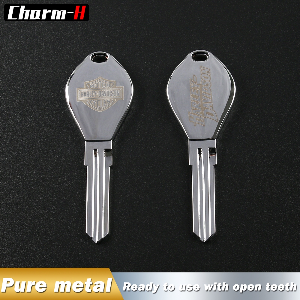 Right Slot-1 Piece Alloy Key Blank for Motorcycle Harley Davidson X48 ...