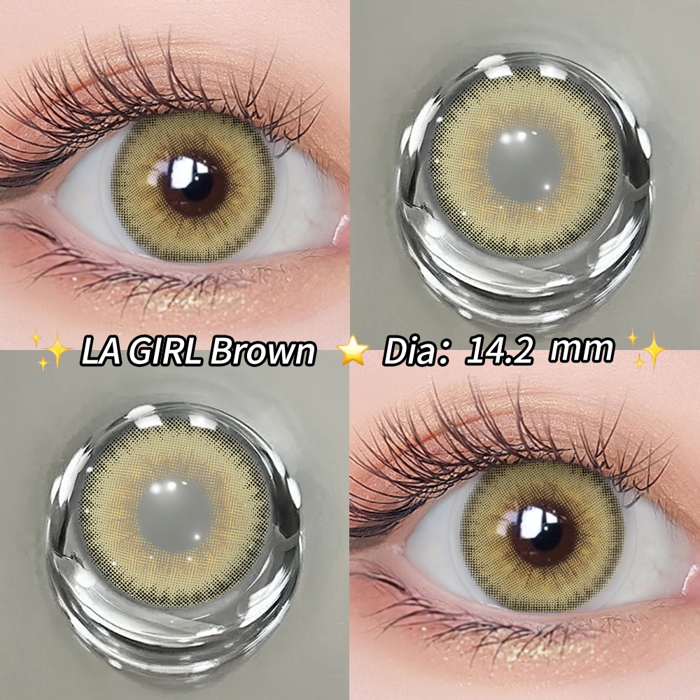 Contact lens UYAAI contact lens with grade 0.00-6.00 LA GIRL Blue ...