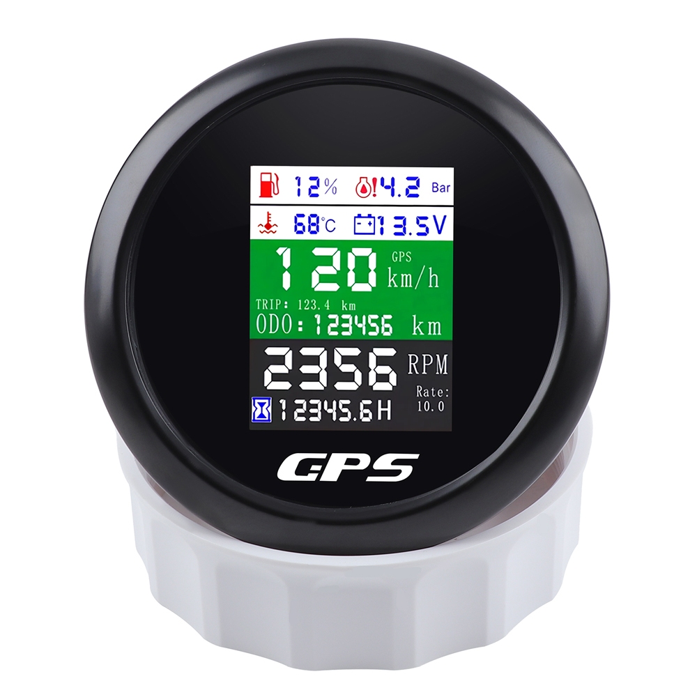 Marine GPS Speedometer - IP67 Waterproof 0-60MPH Gauge For Boats & RVs With 85mm Mount