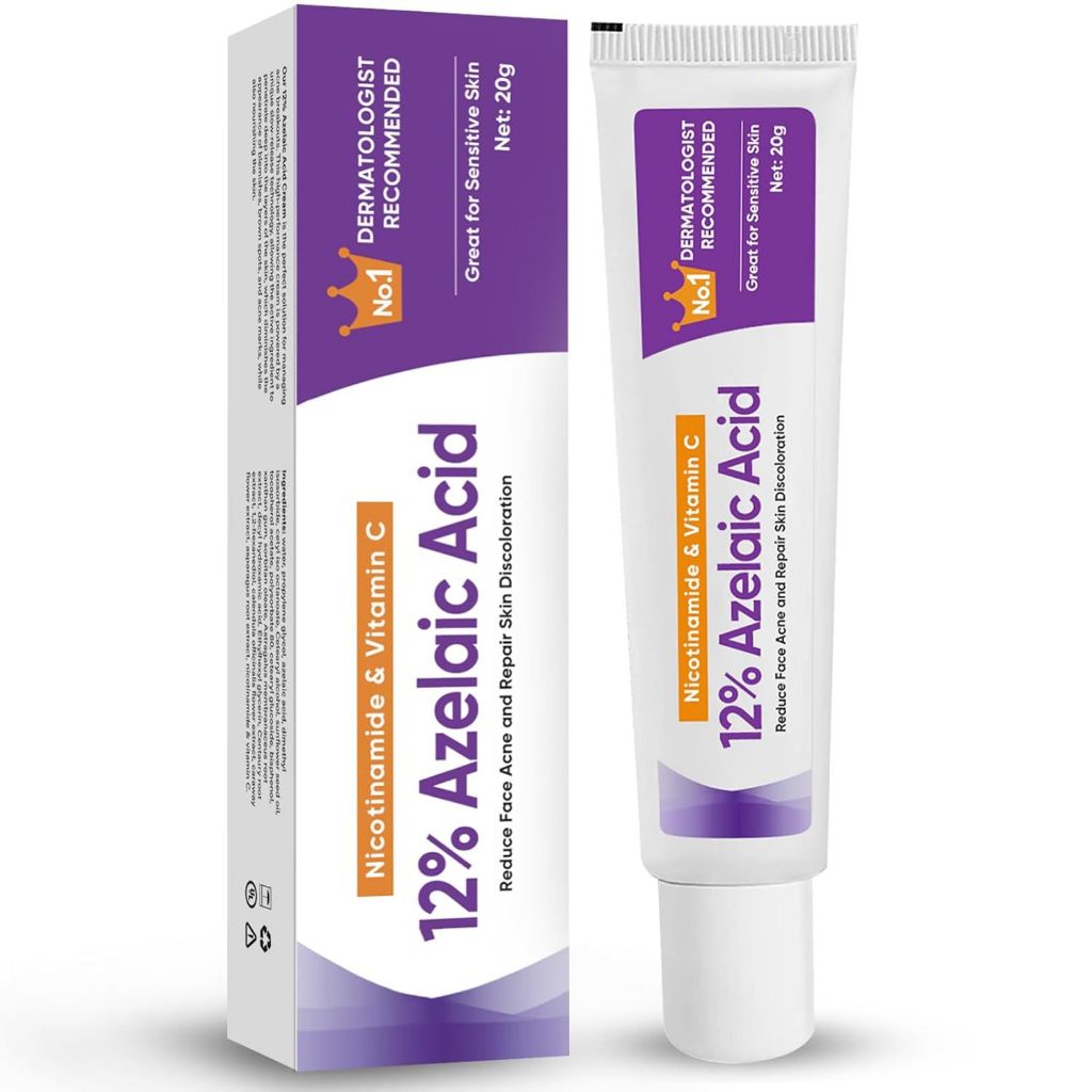 12% Azelaic Acid Cream: Acne - Acne Cream - Redness Relief for Face ...