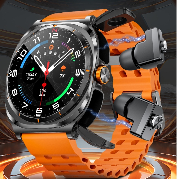 2025 New in Galaxy Smart Watch Ultra Men With Wireless headset  AMOLED Screen Fitness Tracker smart watch