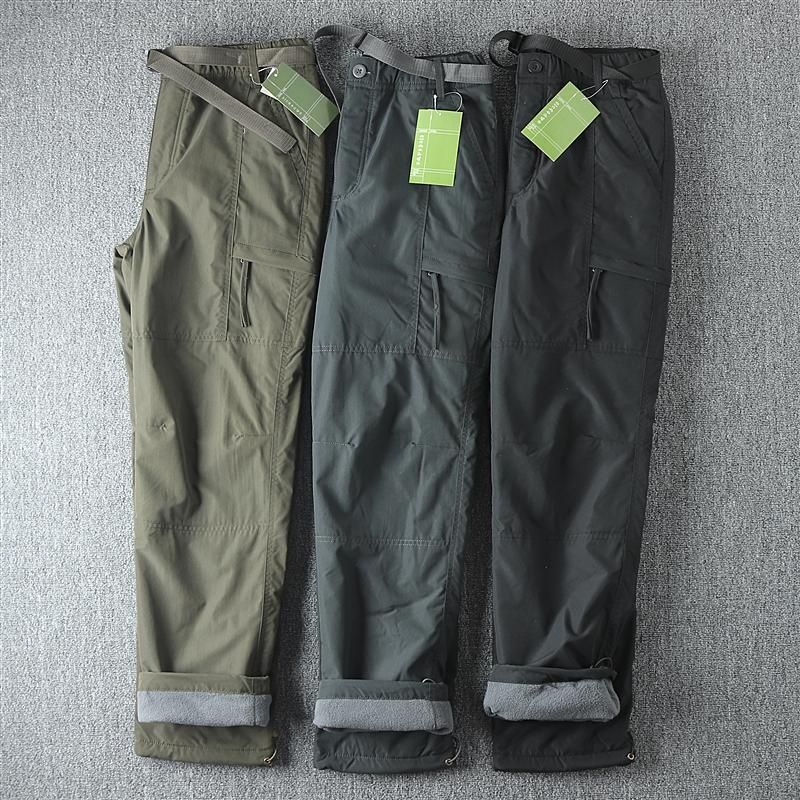Hiking Pants Winter Cargo Pants Mens S-6XL Winter Pant Men Waterproof  Fleece Warm Trousers Germany