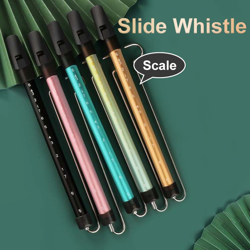 Aluminum Alloy Slide Whistle With Musical Scale Yoyo Flute Tie Rod ...