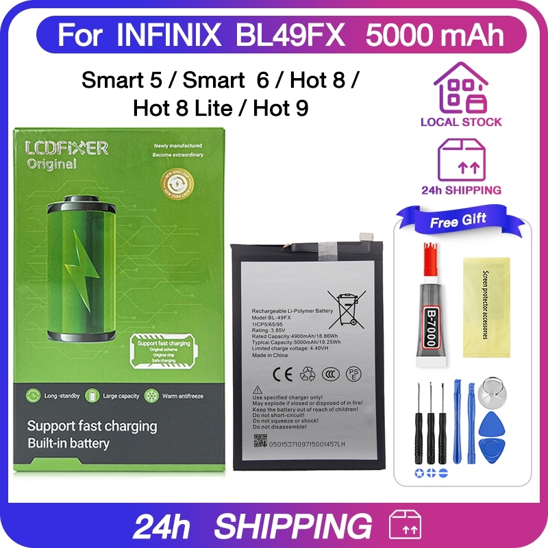 Battery BL-49FX For Infinix Smart Smart Hot Hot Lite Hot  Battery replacement - Main Image