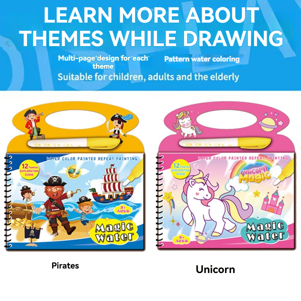 Children's Magic Handheld Water Drawing Notebook for Children's Puzzle ...
